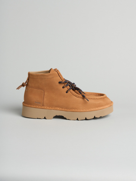 P009 polacchino uomo dune Panchic in nabuk foderato in microfibra brown sugar