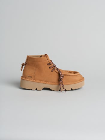P009 dune- damen stiefeletten Panchic aus nubuk mit mikrofaserfutter braun sugar