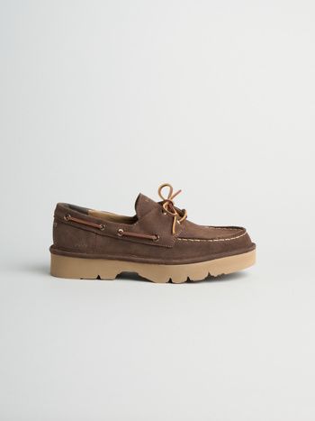 P019 reef- herren schnürschuhe Panchic aus hydro waxedaus wildleder mit mikrofaserfutter kaffee