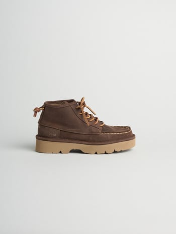 P019 reef- damen stiefeletten Panchic aus hydro waxed wildleder mit mikrofaserfutter kaffee