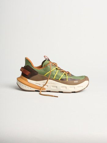 P503 rail- herren sneaker mehrfarbiger stoff olive-braun Panchic