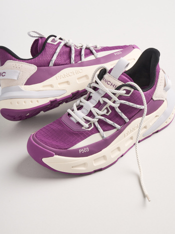 P503 sneaker donna rail Panchic in tessuto multicolor rosewood-grigio chiaro
