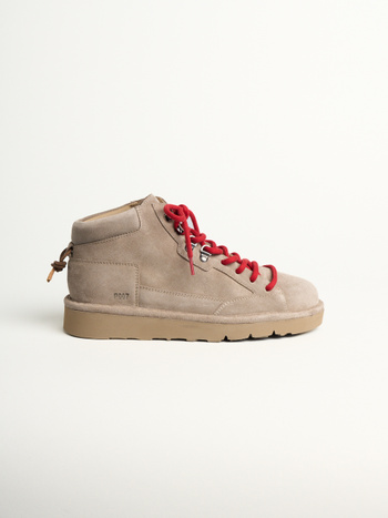 P007 clay- herren stiefeletten Panchic aus wildleder mit mikrofaserfutter walnuss