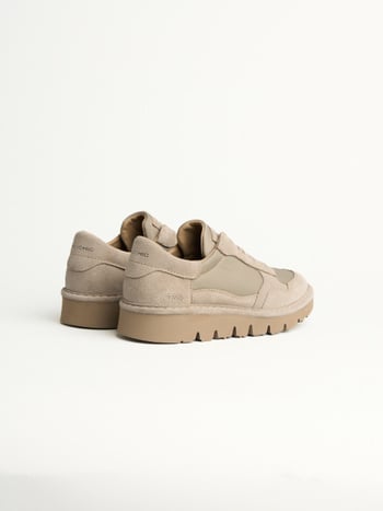 P005 wave- woherren slipper Panchic aus nylon und wildleder taubengrau